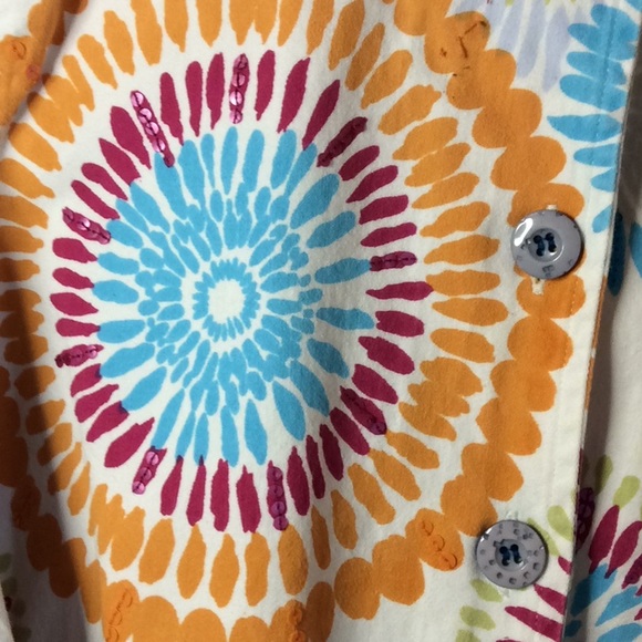 FINAL SALE PRICE Life Style Sequin Embellished Jacket in Large - Picture 2 of 7